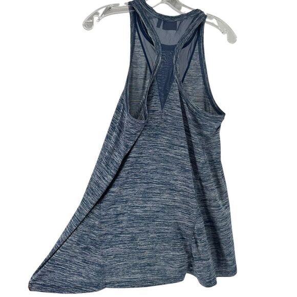 Athleta Tank Top Size M Blue Mesh Racerback Lightweight Active Wear Utopia Basic - Picture 9 of 9